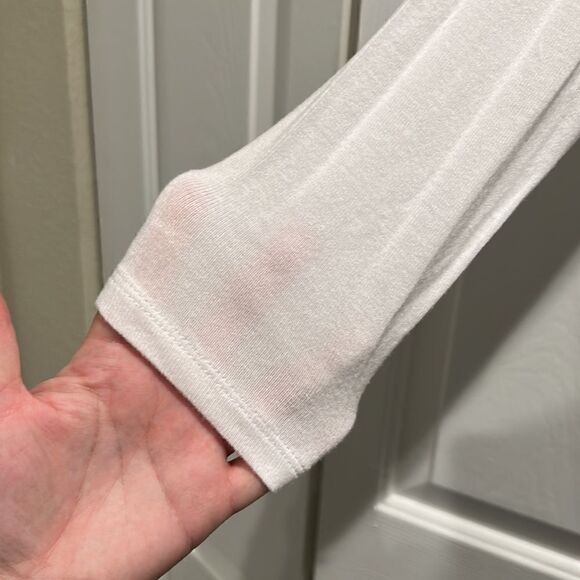 Price Drop!!! Generation Love White Lace Up Top, Size Medium - Picture 7 of 7